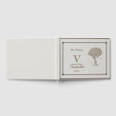 Oak Tree Sketch Bruiloft Gastenboek (Volledig)