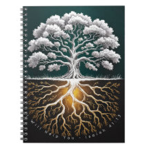 Oak Tree Strength Faith Journal - Rooted Design