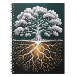 Oak Tree Strength Faith Journal - Rooted Design Notitieboek