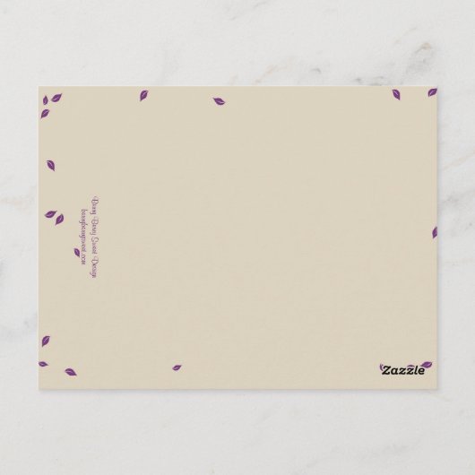 Oak Tree Trouwtafel Nummer Kaart (Achterkant)