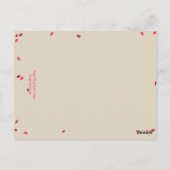 Oak Tree Trouwtafel Nummer Kaart - Fuchsia (Achterkant)