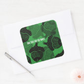 Oak Tree voor de Win Vierkante Sticker (Envelop)