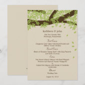 Oak Tree Weddenmenu Card Menu (Voorkant / Achterkant)