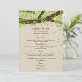 Oak Tree Weddenmenu Card Menu (Staand voorkant)