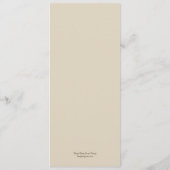 Oak Tree Weddenmenu Card Menu (Achterkant)