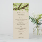 Oak Tree Weddenmenu Card Menu (Staand voorkant)