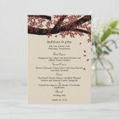 Oak Tree Weddenmenu Card Menu (Staand voorkant)