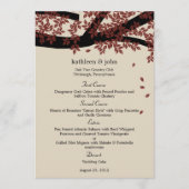 Oak Tree Weddenmenu Card Menu (Voorkant)