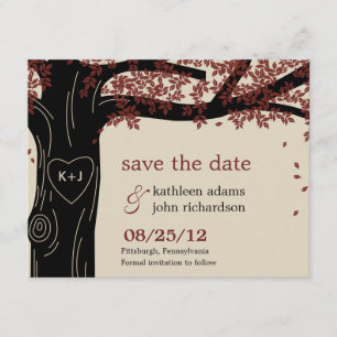 Oak Tree Weddenschap Save the Date Card