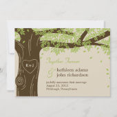 Oak Tree Wedding Announement Aankondiging (Voorkant)