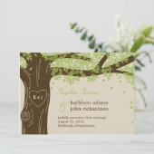 Oak Tree Wedding Announement Aankondiging (Staand voorkant)