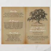  Oak Tree Wedding Collectie - Programma (Voorkant)