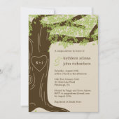 Oak Tree Wedding Douche Uitnodiging (Voorkant)