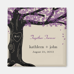 Oak Tree Wedding Magnet