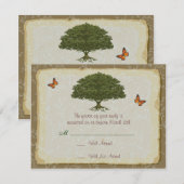 Oak Tree Wedding Matching RSVP (Voorkant / Achterkant)