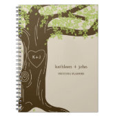 Oak Tree Wedding Planner Notitieboek - Groen (Voorkant)