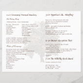 Oak Tree Wedding Program (Achterkant)