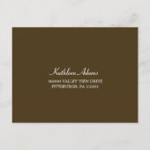 Oak Tree Wedding RSVP Briefkaart (Achterkant)