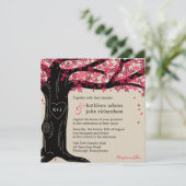 Oak Tree Wedding Uitnodiging (Staand voorkant)