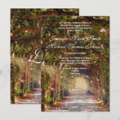 Oak Tree Wedding Uitnodiging (Voorkant / Achterkant)