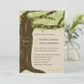Oak Tree Wedding Uitnodiging (Staand voorkant)