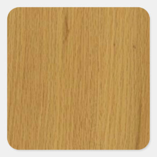 OAK WOOD finish kopen BLANK blanc blanche + TEKST  Vierkante Sticker