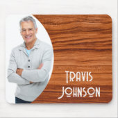 Oak Wood Foto Lijst Muismat (Voorkant)