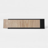 Oak Wood Grain Kijk uit Bureau Naambordje (Voorkant)