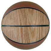 Oak Wood Grain Kijk uit Mini Basketbal (Voorkant)
