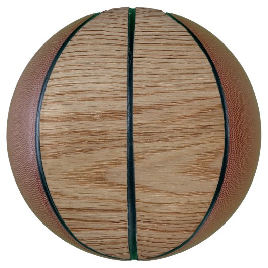 Oak Wood Grain Kijk uit Mini Basketbal (Verticaal)