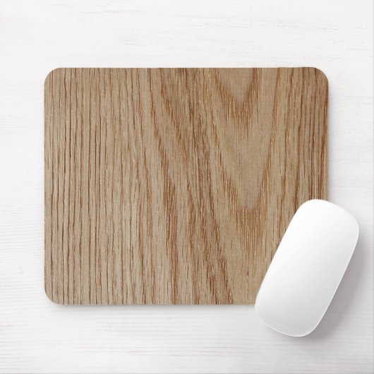Oak Wood Grain Kijk uit Muismat (Met muis)