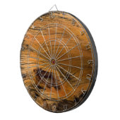Oak Wood Metal Dartboard Dartbord (Voorkant Rechts)