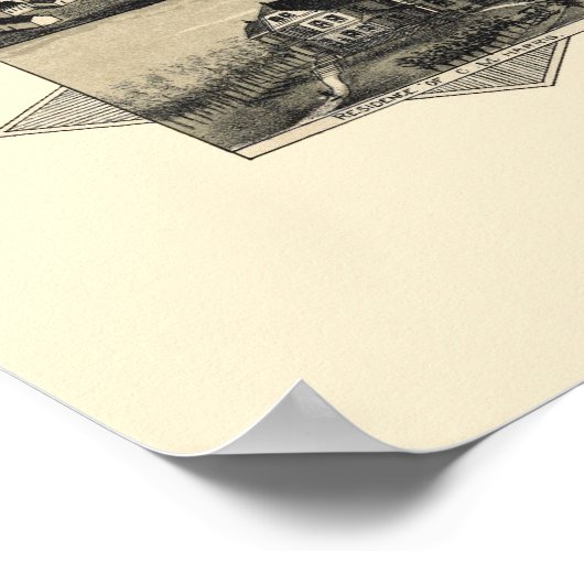 Oakdale, MA Panoramic Map - 1891 Poster (Hoek)