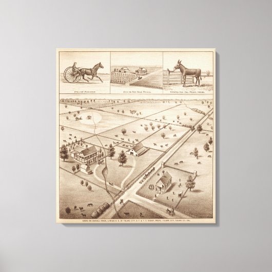 Oakdale Ranch Canvas Afdruk (Voorkant)