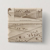 Oakdale Ranch Vierkante Button 5,1 Cm (Voorkant)