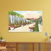 Oakes Garden Theater Lower Terrace Canvas Afdruk (Insitu (Woonkamer))