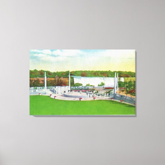 Oakes Garden Theater Uitzicht van Amerikaanse Herf Canvas Afdruk (Voorkant)