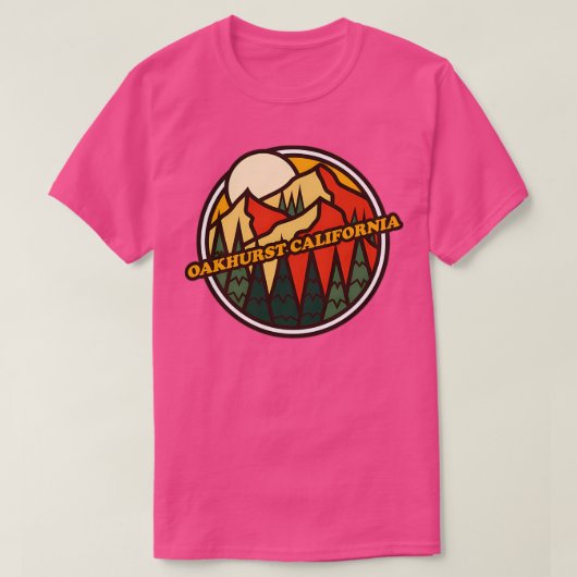Oakhurst California Mountain Hiking TShirt 7 (Design voorkant)