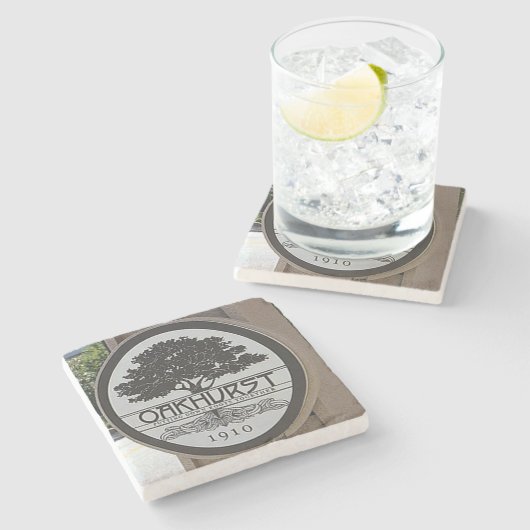 Oakhurst, Oakhurst Onderzetter, Oakhurst Decatur Stenen Onderzetter (Zijkant)