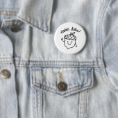 Oakie Dokie Schattige Acorn Pun Button Pin (In situ)