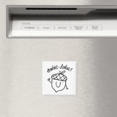 Oakie Dokie Schattige Acorn Pun Magnet (Insitu (Vaatwasser))