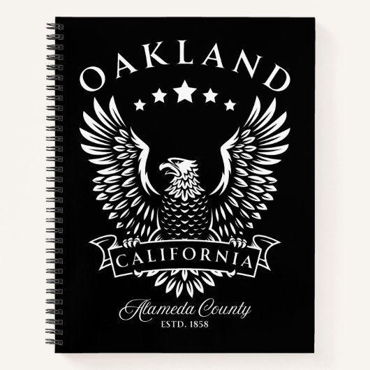 Oakland Alameda County California  Eagle Notitieboek (Voorkant)