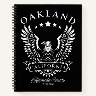 Oakland Alameda County Californië Vintage Adelaar Notitieboek