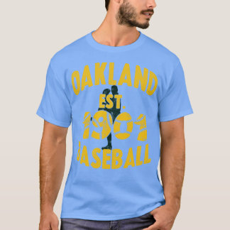  Oakland Baseball EST 1901 Baseball Pitcher T-shirt