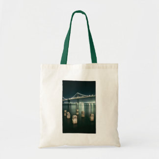 Oakland Bay Bridge bij nacht Tote Bag
