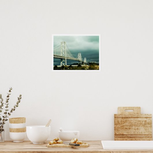 Oakland Bay Bridge San Francisco Poster (Keuken)