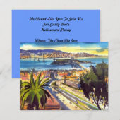 OAKLAND BAY SAN FRANCISCO SKYLINE PARTY INVITATION KAART (Voorkant / Achterkant)
