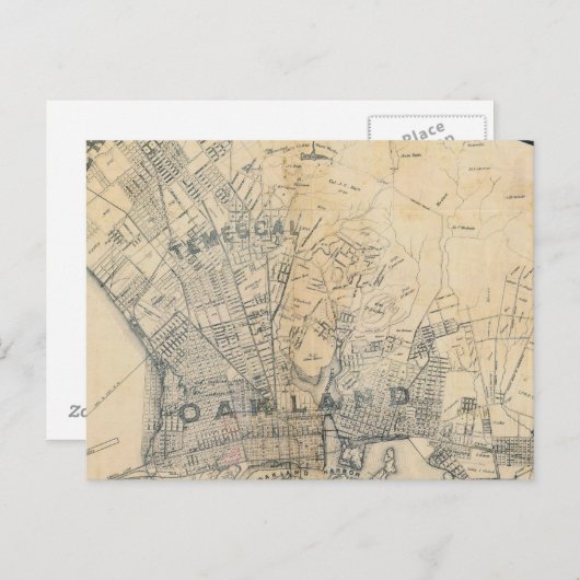 Oakland, Berkeley, Alameda Briefkaart (Voorkant / Achterkant)