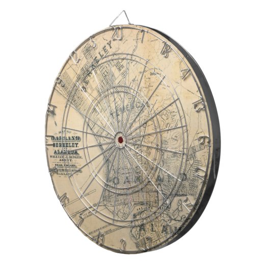 Oakland, Berkeley, Alameda. Dartbord (Voorkant Rechts)