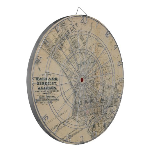 Oakland, Berkeley, Alameda. Dartbord (Voorkant Links)